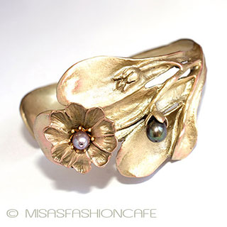 （画像用） マイケルミショー　再販 真珠の花　バングル