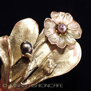 （画像用） マイケルミショー　再販 真珠の花　バングル