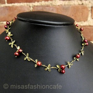 （画像用） ミショー ネックレス 真珠のクランベリー