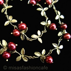 （画像用） ミショー ネックレス 真珠のクランベリー