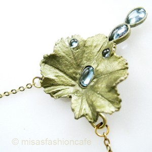 （画像用） Michaudネックレス　再販 天然石トパーズの雫