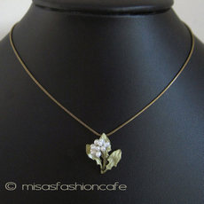 （画像用） マイケルミショー　再販！ 真珠たんぽぽネックレス