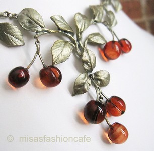 （画像用） マイケルミショー ネックレス Morello チェリー