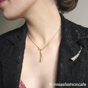 （画像用） マイケルミショー　再販！ ３真珠の豆　ネックレス