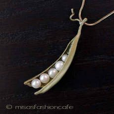 （画像用） マイケルミショー　再販！ 真珠えんどう豆ネックレス