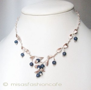 （画像用） ミショー　珊瑚ブルーベリー スターリングシルバー銀製