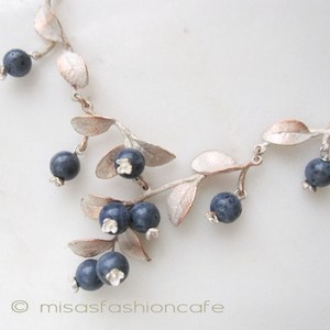 （画像用） ミショー　珊瑚ブルーベリー スターリングシルバー銀製