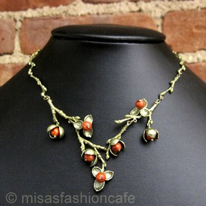 （画像用） Michaud ネックレス 再販！ 珊瑚の木の実