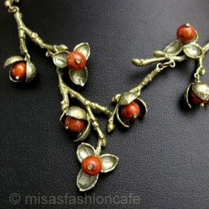 （画像用） Michaud ネックレス 再販！ 珊瑚の木の実