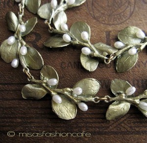 （画像用） マイケルミショー ネックレス 真珠　アイリッシュ