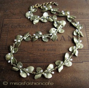 （画像用） マイケルミショー ネックレス 真珠　アイリッシュ