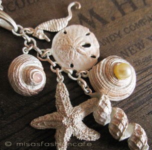 （画像用） マイケルミショー ネックレス タツのオトシゴ&ヒトデ&貝