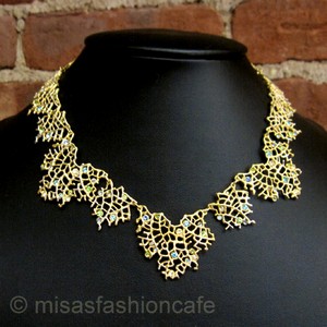 （画像用） マイケルミショー ネックレス 24K金&銀　コーラル