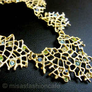 （画像用） マイケルミショー ネックレス 24K金&銀　コーラル