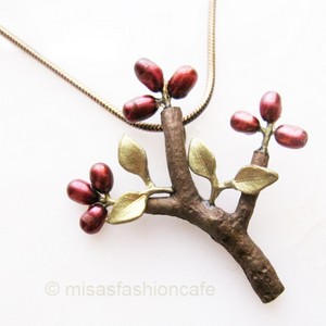 （画像用） Michaud ネックレス 小枝・真珠のお花