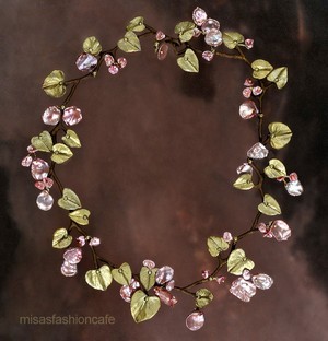 （画像用） Michaud ネックレス 真珠・ケシパールのつぼみ