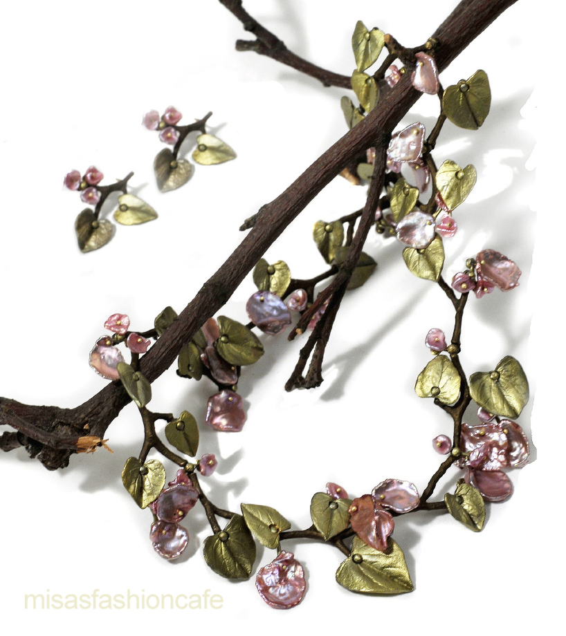 （画像用） Michaud ネックレス 真珠・ケシパールのつぼみ