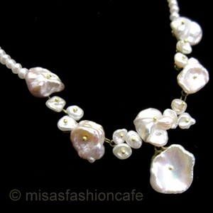 （画像用） マイケルミショー ネックレス 真珠・ケシパール