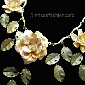 （画像用） Michaud ネックレス 24金 イエローローズ