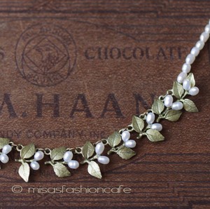 （画像用） マイケルミショー 　再販！ 真珠の花　ネックレス