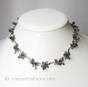 （画像用） マイケルミショー ネックレス 再販！天然石・藤の花