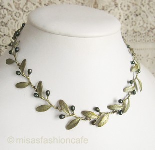 （画像用） Michaud ネックレス 再販！ 真珠のオリーブ