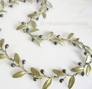 （画像用） Michaud ネックレス 再販！ 真珠のオリーブ