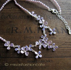 （画像用） マイケルミショー ネックレス 真珠 スターリングシルバー