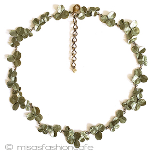 （画像用） マイケルミショー ネックレス 幸運のクローバー