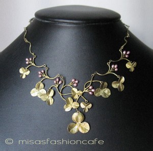 （画像用） Michaudネックレス　再販！ 真珠　クローバー