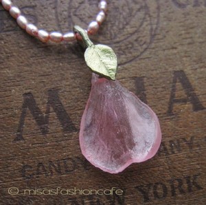 （画像用） マイケルミショー ネックレス 　真珠　ローズ（ピンク）