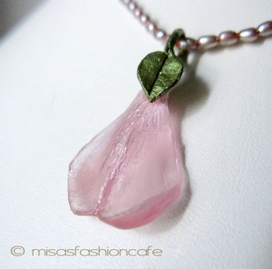 （画像用） マイケルミショー ネックレス 　真珠　ローズ（ピンク）