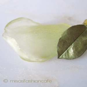 （画像用） マイケルミショー ネックレス 　天然石　薔薇（イエロー）