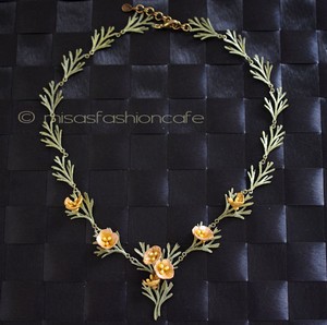 （画像用） Michaudネックレス再販! 真珠 ポピーのお花