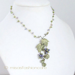 （画像用） マイケルミショーネックレス 　真珠 ぶどう　再販！