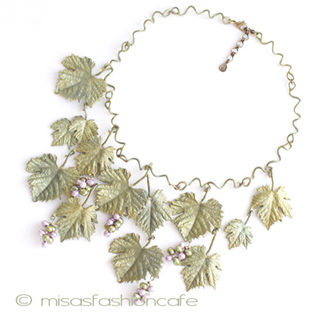 （画像用） マイケルミショーネックレス 真珠の葡萄