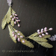 （画像用） Michaud ネックレス 再販！ 　真珠　天然アメジスト