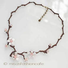 （画像用） Michaud 桜の木ネックレス 真珠 ケシパール　再販！