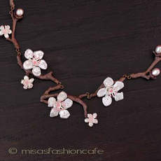 （画像用） Michaud 桜の木ネックレス 真珠 ケシパール　再販！