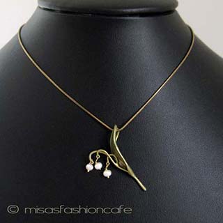 （画像用） Michaud ネックレス 真珠のすずらん再販