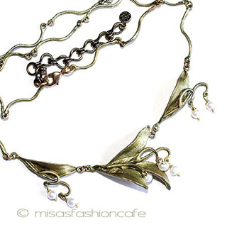 （画像用） マイケルミショー　真珠 すずらんネックレス