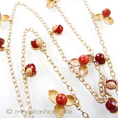 （画像用） マイケルミショー　再販！ 天然石の実ネックレス　