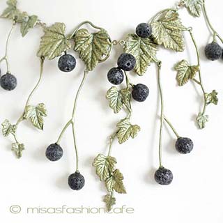 （画像用） Michaudネックレス再販　 天然石カシスの実