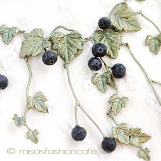 （画像用） Michaudネックレス再販　 天然石カシスの実