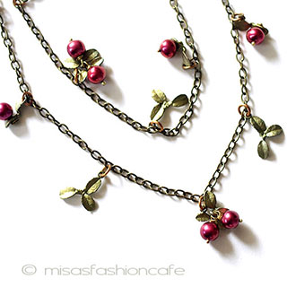 （画像用） ミショーネックレス　再販！ 真珠のクランベリー