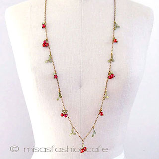 （画像用） ミショーネックレス　再販！ 真珠のクランベリー