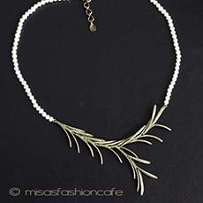 （画像用） Michaudネックレス　 真珠　ローズマリー