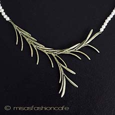 （画像用） Michaudネックレス　 真珠　ローズマリー