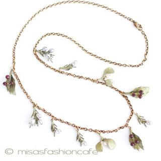 （画像用） マイケル　ミショー 真珠・天然石ネックレス