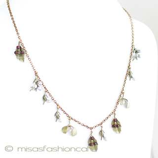 （画像用） マイケル　ミショー 真珠・天然石ネックレス